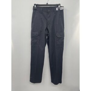 Cintas ComfortFlex Pants Women 26 Black Straight Leg Cargo Utility Workwear NWOT